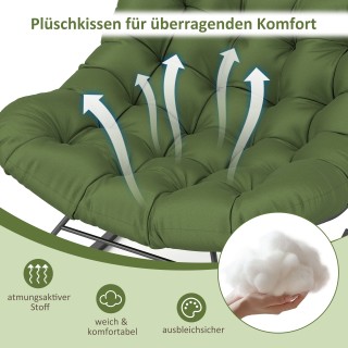 Costway Υπερμεγέθης Κουνιστή Πολυθρόνα Παπασάν  110 x 95 x 94 εκ με...