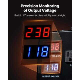 VEVOR Μετασχηματιστής Ισχύος Heavy Duty 6000VA, 110V/220V, 3 US & 3... VEVOR Μετασχηματιστής Ισχύος Heavy Duty 6000VA, 110V/220V, 3 US & 3...