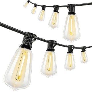 HOMCOM Φωτεινή Γιρλάντα Εξωτερικού Χώρου με 50 LED Λαμπάκια, IP44, ...