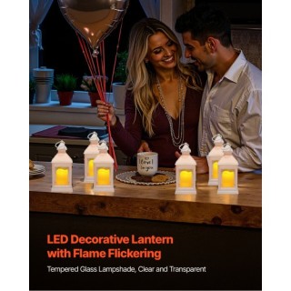 VEVOR Διακοσμητικά Λευκά Φαναράκια LED 12 Τεμαχίων, 4.13 x 4.13 x 9... VEVOR Διακοσμητικά Λευκά Φαναράκια LED 12 Τεμαχίων, 4.13 x 4.13 x 9...