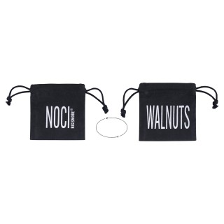 Villa dEste Home Υφασμάτινο Πουγκί για Καρύδια με Διπλής Όψης Μαύρο...