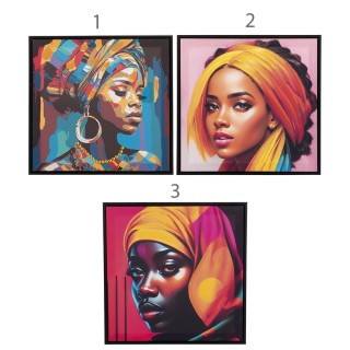 Galileo Καμβάς με κορνίζα 40x40 cm Etnic Sibilla 5920424 Τυχαία Επι...