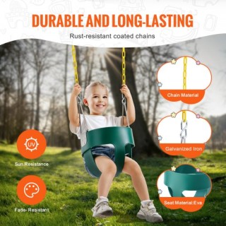 Παιδική Κούνια VEVOR Υψηλής Πλάτης με Υποστήριξη 150 lbs ZXGBQTYYE... Παιδική Κούνια VEVOR Υψηλής Πλάτης με Υποστήριξη 150 lbs ZXGBQTYYE...