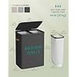 SONGMICS Καλάθι Ρούχων με Καπάκι και Χειρολαβές 56x40x75 εκ. LCB813B01