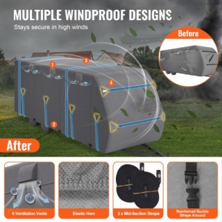 VEVOR Κάλυμμα Τροχόσπιτου 18-20 ft Class A από Μη Υφασμένο Ύφασμα ... VEVOR Κάλυμμα Τροχόσπιτου 18-20 ft Class A από Μη Υφασμένο Ύφασμα ...