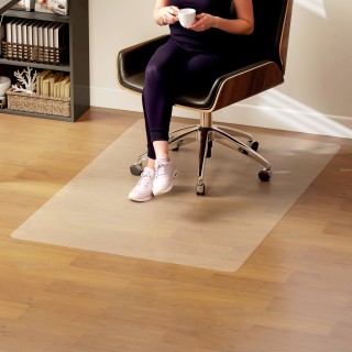 HOMCOM Διάφανο Πλαστικό Προστατευτικό Κάτω από Καρέκλα Γραφείου 100...