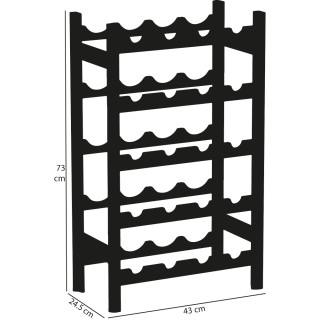 BAKAJI Καντινέτα Portavino από Ξύλο Μπαμπού Καρυδιάς με 20 Θέσεις ... BAKAJI Καντινέτα Portavino από Ξύλο Μπαμπού Καρυδιάς με 20 Θέσεις ...