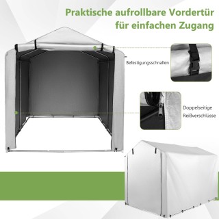 Costway Γκαράζ Σκηνή 160 x 218 x 164 cm Αδιάβροχο Μεταλλικό Σκελετό...