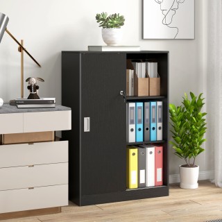 HOMCOM Γραφειακή ντουλάπα με 3 ράφια, 2 κλειδιά ασφαλείας και συρόμ... HOMCOM Γραφειακή ντουλάπα με 3 ράφια, 2 κλειδιά ασφαλείας και συρόμ...