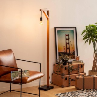 Atmosphera Μοντέρνο Επιδαπέδιο Φωτιστικό με Ξύλινο Σκελετό σε Μπεζ ... Atmosphera Μοντέρνο Επιδαπέδιο Φωτιστικό με Ξύλινο Σκελετό σε Μπεζ ...