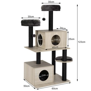 BAKAJI Ονυχοδρόμιο για Γάτες  με 2 Μπάλες και 2 Καλυμμένες Φωλιές 0...
