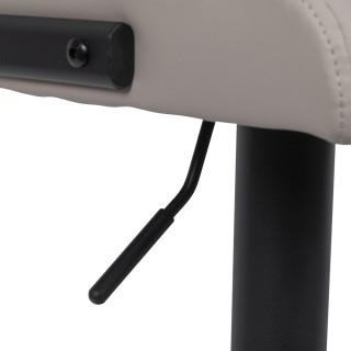 Galileo Περιστρεφόμενο σκαμπό μπαρ με πλάτη και ρυθμιζόμενο ύψος απ...