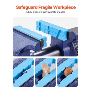 VEVOR Πολυχρηστική Μέγγενη Πάγκου 6-1/2 Βαρέως Τύπου από Εύκαμπτο Σ... VEVOR Πολυχρηστική Μέγγενη Πάγκου 6-1/2 Βαρέως Τύπου από Εύκαμπτο Σ...