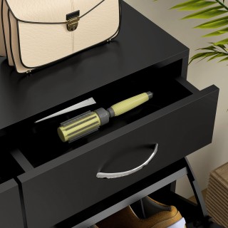 HOMCOM Κινητή Παπουτσοθήκη για 12 Ζευγάρια με 2 Ρυθμιζόμενα Εσωτερι... HOMCOM Κινητή Παπουτσοθήκη για 12 Ζευγάρια με 2 Ρυθμιζόμενα Εσωτερι...