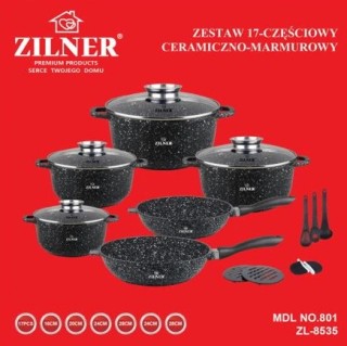 Σετ Μαγειρικά Σκεύη 17 τεμάχια Μαύρο ZL-8535 ZILNER Σετ Μαγειρικά Σκεύη 17 τεμάχια Μαύρο ZL-8535 ZILNER