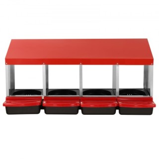 Κουτί Φωλιάς Κοτόπουλων 4 Θέσεων VEVOR με Κεκλιμένες Φωλιές JSCDX1... Κουτί Φωλιάς Κοτόπουλων 4 Θέσεων VEVOR με Κεκλιμένες Φωλιές JSCDX1...