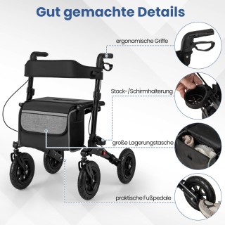 Costway Πτυσσόμενος Περιπατητήρας Αλουμινίου για Ηλικιωμένους με Δι... Costway Πτυσσόμενος Περιπατητήρας Αλουμινίου για Ηλικιωμένους με Δι...