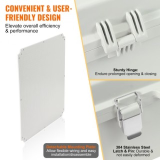 Κουτί Ηλεκτρικών Συνδέσεων VEVOR Εξωτερικού Χώρου, 53x43x20cm, ABS ...