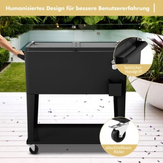 Φορητό Ψυγείο με Ρόδες 76L Χρώματος Μαύρο COSTWAY OP2226DK Φορητό Ψυγείο με Ρόδες 76L Χρώματος Μαύρο COSTWAY OP2226DK