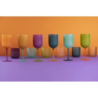 Villa DEste Σετ 6 ποτήρια 450 ml από γυαλί με εφέ frosted Color Sh... Villa DEste Σετ 6 ποτήρια 450 ml από γυαλί με εφέ frosted Color Sh...