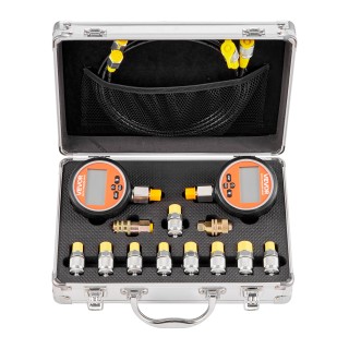 VEVOR Σετ Δοκιμής Υδραυλικής Πίεσης Διπλού Μετρητή, 0-10,000 PSI/0-... VEVOR Σετ Δοκιμής Υδραυλικής Πίεσης Διπλού Μετρητή, 0-10,000 PSI/0-...