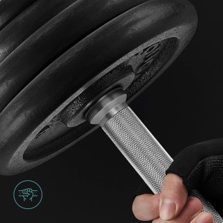 Ρυθμιζόμενος Αλτήρας από Χυτοσίδηρο 30kg  Μαύρο SONGMICS SYL60BS-1