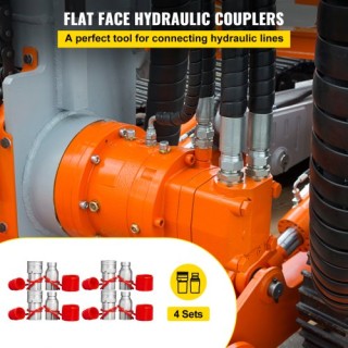 Υδραυλικός Ταχυσύνδεσμος VEVOR 3/4NPT (ISO 16028)  YYJT3/4YCYYJT04D1V0