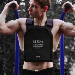 VEVOR  Πλάκες Γιλέκου 2x14.5 LB για Προπόνηση Δύναμης & Τρέξιμο  BX...