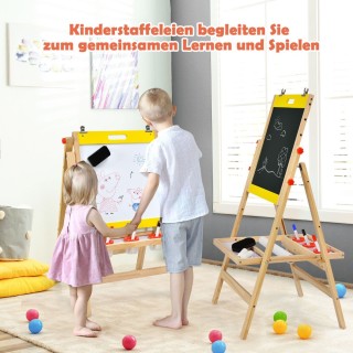 Costway Παιδικό Καβαλέτο 3 σε 1 με Πίνακα, Λευκό Πίνακα και Ρολό Χα... Costway Παιδικό Καβαλέτο 3 σε 1 με Πίνακα, Λευκό Πίνακα και Ρολό Χα...