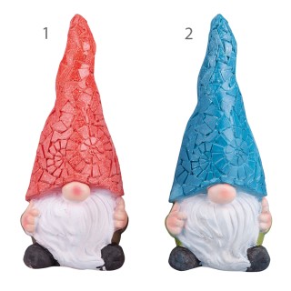 Galileo Γλάστρα κήπου Gnomo ύψους 46 cm από πολυρεσίνη με επεξεργασ...