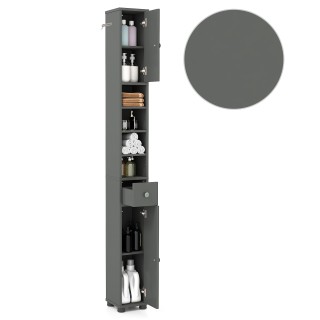 Costway Λεπτή Ντουλάπα Μπάνιου με 2 Πόρτες & 1 Συρτάρι & Ρυθμιζόμεν... Costway Λεπτή Ντουλάπα Μπάνιου με 2 Πόρτες & 1 Συρτάρι & Ρυθμιζόμεν...