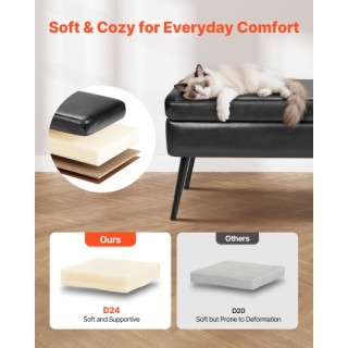 VEVOR Μαύρος Πάγκος Αποθήκευσης με Μεταλλικά Πόδια και Κάθισμα από ...