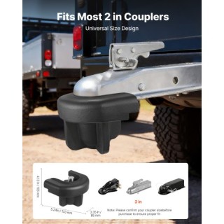 VEVOR Κλείδωμα Ρυμουλκούμενου 50,8 mm, Αντικλεπτικό με 3 Κλειδιά, Α... VEVOR Κλείδωμα Ρυμουλκούμενου 50,8 mm, Αντικλεπτικό με 3 Κλειδιά, Α...