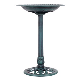 Costway Ανθεκτική Ποτίστρα Πουλιών με Αντικέ Σχέδιο και Χωρητικότητ...