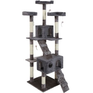 BAKAJI Ονυχοδρόμιο για Γάτες Sisal 170cm Γκρι 01824783