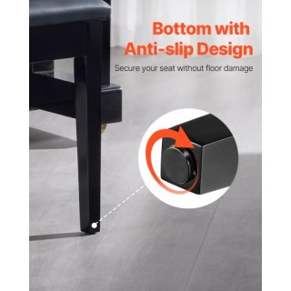 VEVOR Διπλό Πιάνο Πάγκος Πληκτρολογίου Αποθήκευση Μαξιλαρωμένο Κάθι...