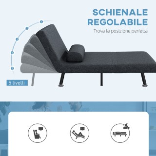 HOMCOM Πολυθρόνα Κρεβάτι 3 σε 1 με Ρυθμιζόμενη Πλάτη και Μαξιλάρι,... HOMCOM Πολυθρόνα Κρεβάτι 3 σε 1 με Ρυθμιζόμενη Πλάτη και Μαξιλάρι,...