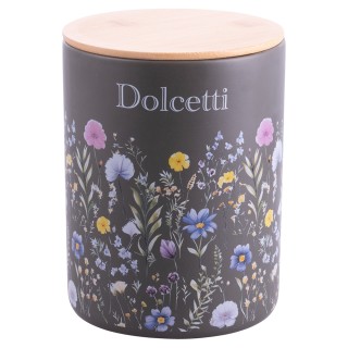 Galileo Βάζο μπισκότων 2 L κεραμικό με καπάκι από μπαμπού Jardin 59...