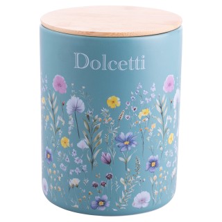 Galileo Βάζο μπισκότων 2 L κεραμικό με καπάκι από μπαμπού Jardin 59...