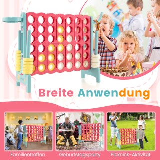 Costway  Γιγαντιαίο Σετ Παιχνιδιού 4-σε-Σειρά με Πολλαπλές Λειτουργ...