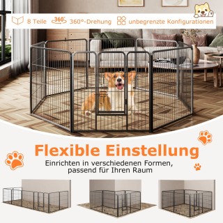 Costway Πτυσσόμενο Μεταλλικό Πάρκο Εκπαίδευσης Κουταβιών 8 Τμημάτων... Costway Πτυσσόμενο Μεταλλικό Πάρκο Εκπαίδευσης Κουταβιών 8 Τμημάτων...