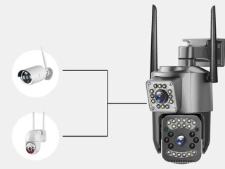 Verk Group Ασύρματη Περιστρεφόμενη Κάμερα IP με Διπλούς Φακούς και ...