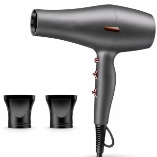 BAKAJI Επαγγελματικό Πιστολάκι Μαλλιών Εργονομικό με 2 Ακροφύσια γι...