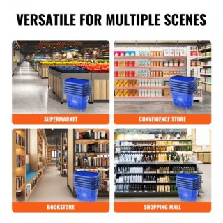 Καλάθι Αγορών με Ρόδες VEVOR 39L (6 τεμ.) GXLGSGWLGXLG1W6XSV0 Καλάθι Αγορών με Ρόδες VEVOR 39L (6 τεμ.) GXLGSGWLGXLG1W6XSV0