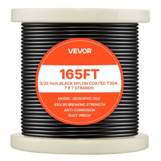 VEVOR Σετ Σύρμα 2.38 mm, 50.3 m, Ανοξείδωτο Ατσάλι 304, Αντοχή 2 kN...