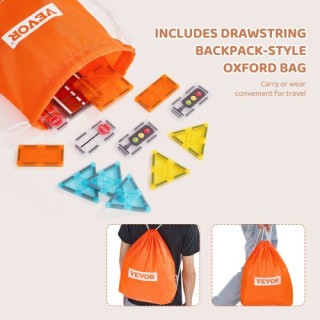 VEVOR Μαγνητικά Πλακίδια Κατασκευής 56 Τεμ 3D Σετ για Παιδιά JTMNK... VEVOR Μαγνητικά Πλακίδια Κατασκευής 56 Τεμ 3D Σετ για Παιδιά JTMNK...