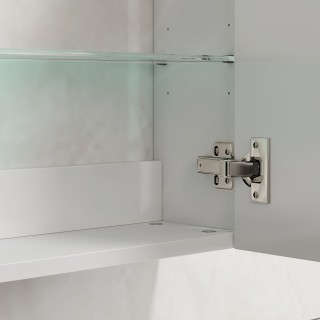 HOMCOM Επιτοίχιο Ντουλάπι Μπάνιου από Ξύλο με 3 Ρυθμιζόμενα Γυάλιν... HOMCOM Επιτοίχιο Ντουλάπι Μπάνιου από Ξύλο με 3 Ρυθμιζόμενα Γυάλιν...