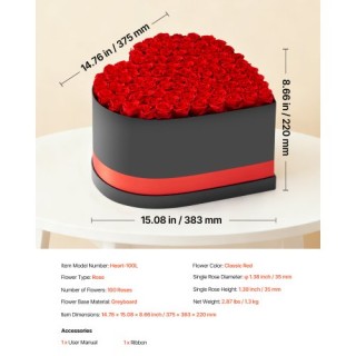 VEVOR Αιώνια Τριαντάφυλλα Forever Flowers: 100 Διατηρημένα Τριαντάφ... VEVOR Αιώνια Τριαντάφυλλα Forever Flowers: 100 Διατηρημένα Τριαντάφ...