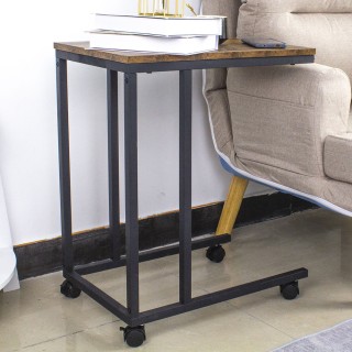 BAKAJI Σύγχρονο Τραπεζάκι 50 x 35 x 62.5 εκ. Μεταλλικό Ξύλινο με Ρό... BAKAJI Σύγχρονο Τραπεζάκι 50 x 35 x 62.5 εκ. Μεταλλικό Ξύλινο με Ρό...