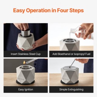 VEVOR Τζάκι Τραπέζι Τσιμέντο Εσωτερικού Εξωτερικού Χώρου Πατιο ZM... VEVOR Τζάκι Τραπέζι Τσιμέντο Εσωτερικού Εξωτερικού Χώρου Πατιο ZM...